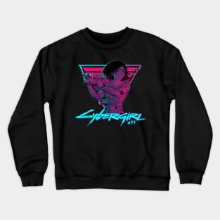 Cybergirl #99 classic Anime Manga SciFi Cyberpunk Retro Science Fiction Crewneck Sweatshirt